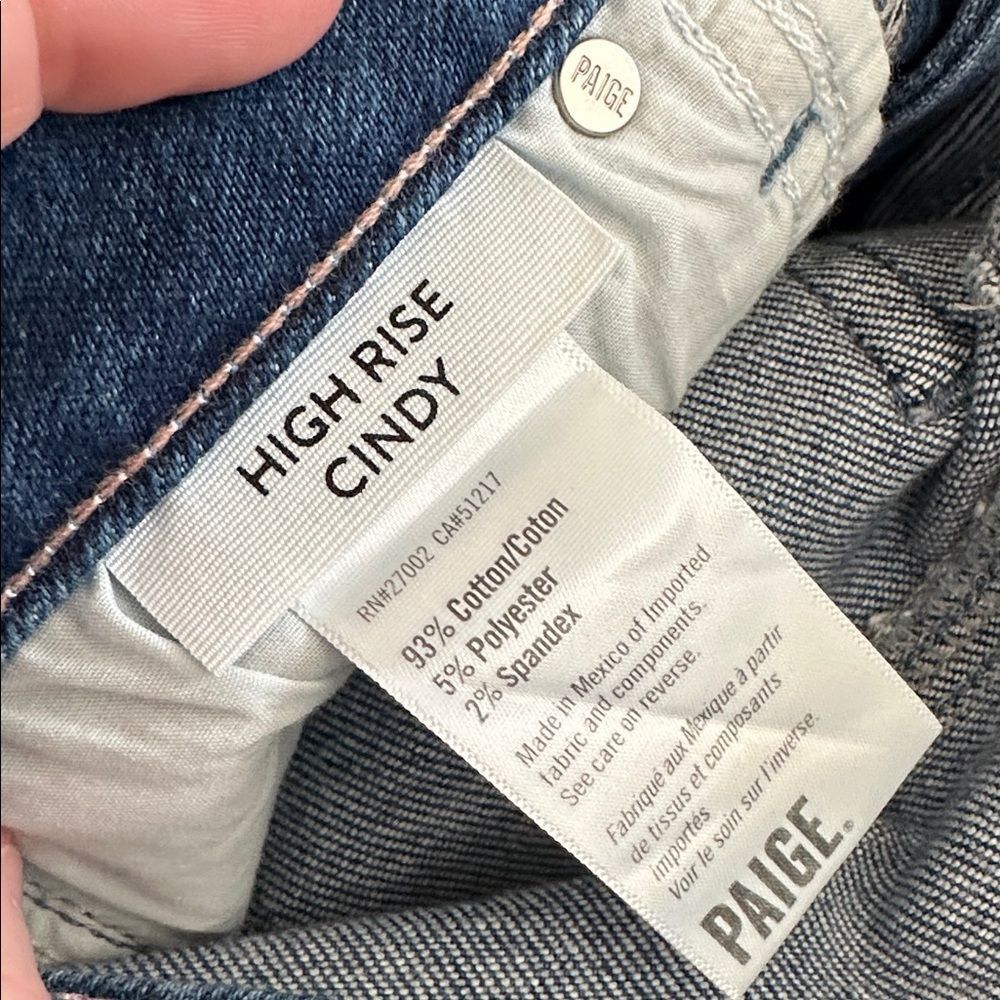 NWT PAIGE High-Rise Cindy Straight Ankle Jeans - Picture 5 of 5